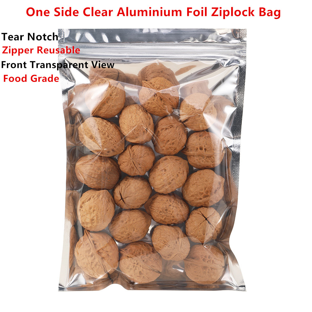Ziploc Food Storage - 100 Buah Tas Kunci Zip Aluminium