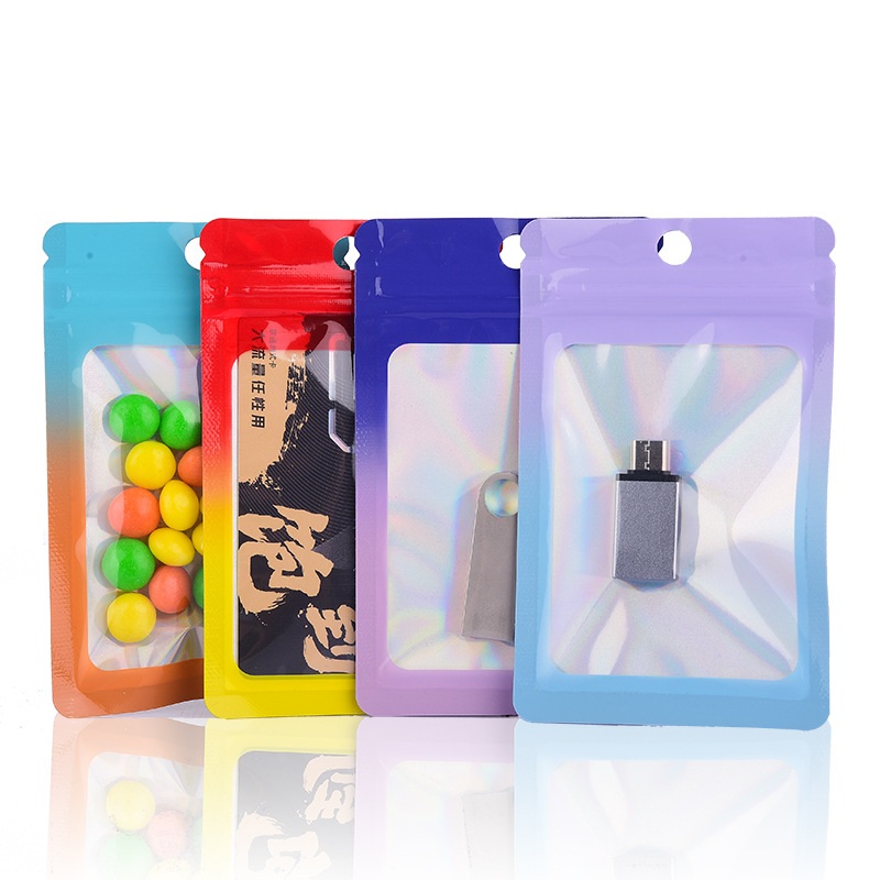 Food Storage Mylar Bags - 1000 Buah Tas Ziplock Gradien Warna