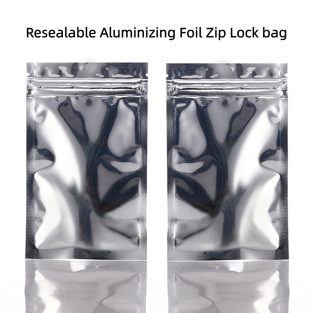 Ziploc Food Storage - Kantong Zip Lock Alumunium Foil Perak