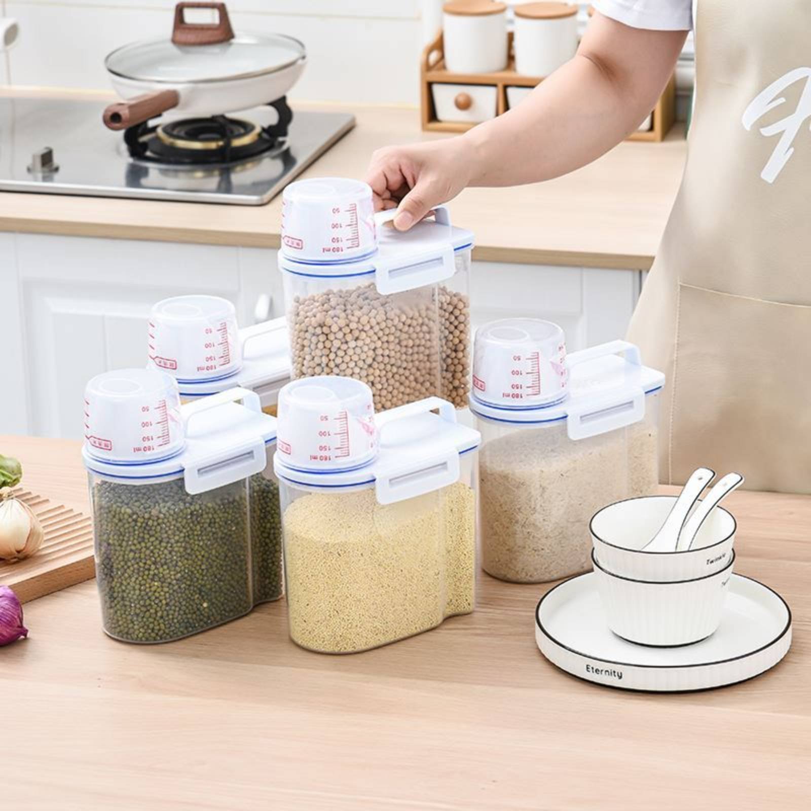 Food Storage Organizer - Wadah Penyimpanan Beras Dispenser Beras Aman