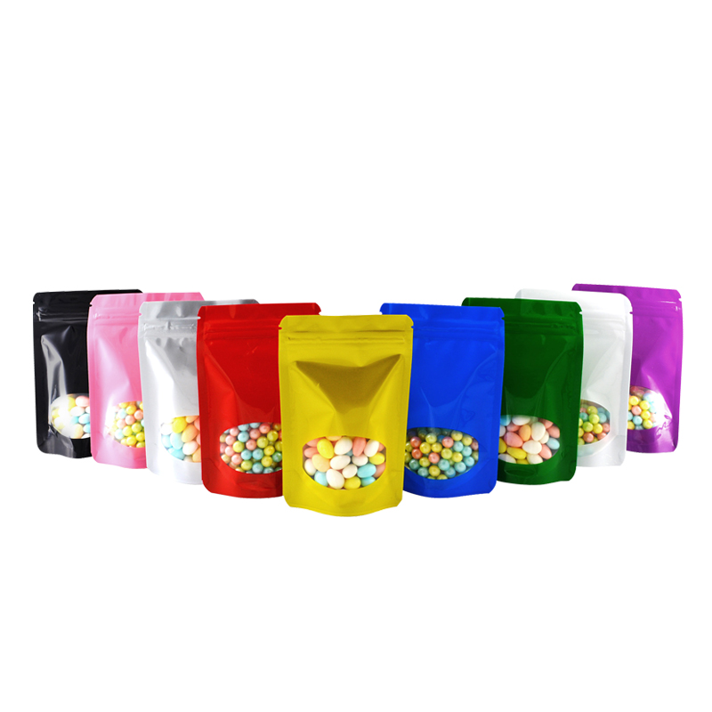 Ziploc Food Storage - 100 Buah Berwarna Aluminium Foil Berdiri