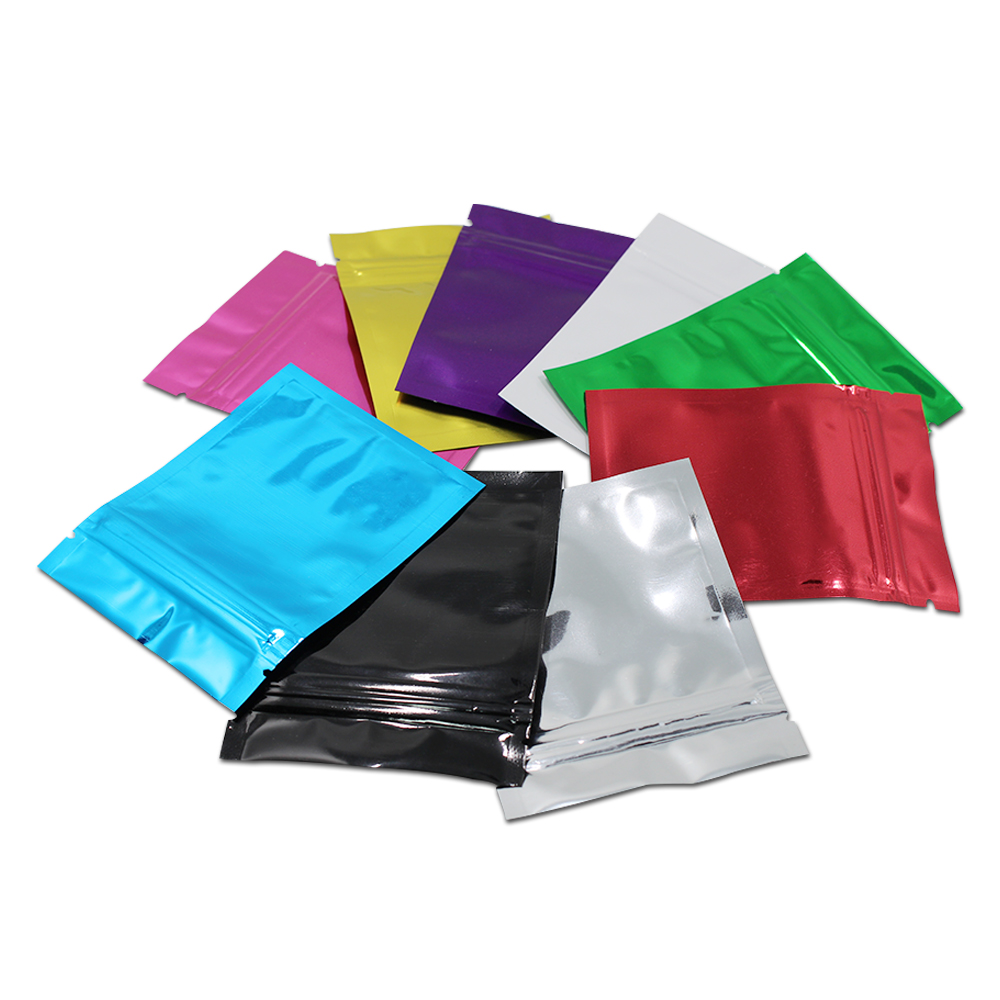 Food Storage Mylar Bags - Eceran 100 Pcs/lot 12 Berwarna Zip