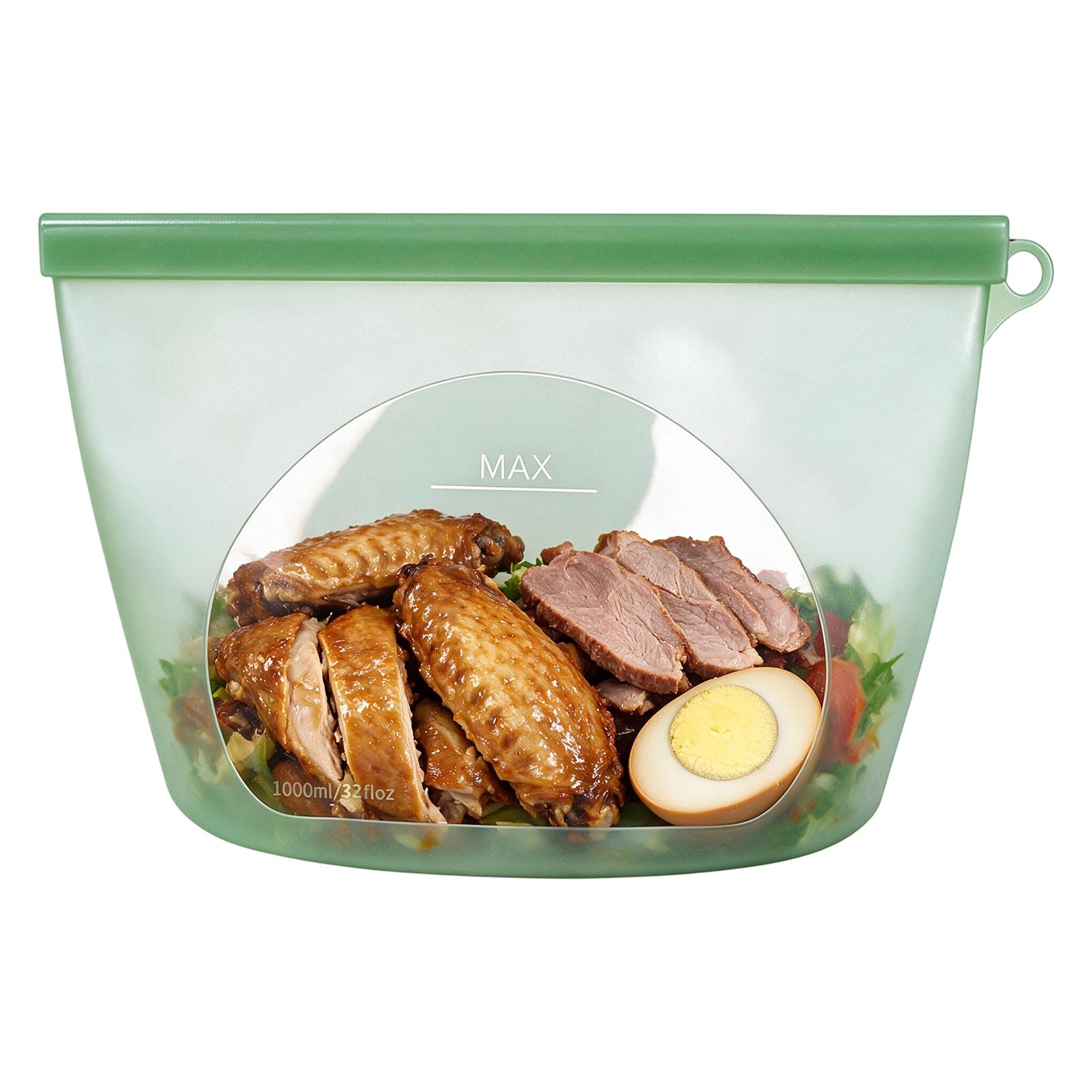 Ziploc Food Storage - Kantong Penyimpanan Makanan Silikon 1000ml, Pouch
