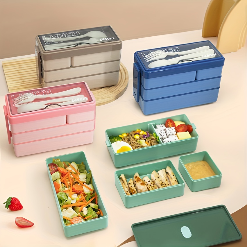 Food Storage Drawer Organizer - Kotak makan siang Bento 1450ML kapasitas