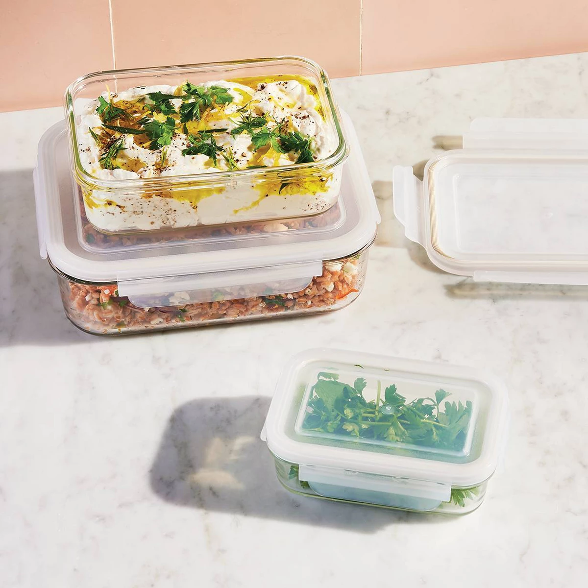 Food Storage Freezer Containers - 6pc (Set isi 3) Wadah Penyimpanan