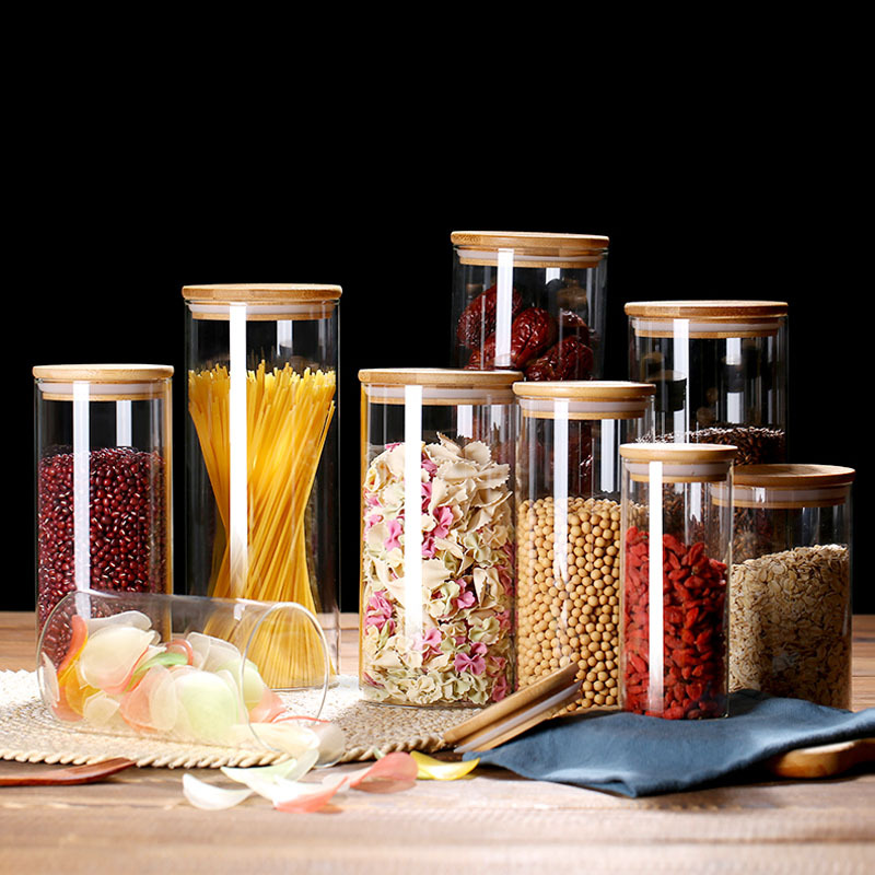 Airtight Cereal Jar - Stoples penyimpanan makanan kaca dengan kedap