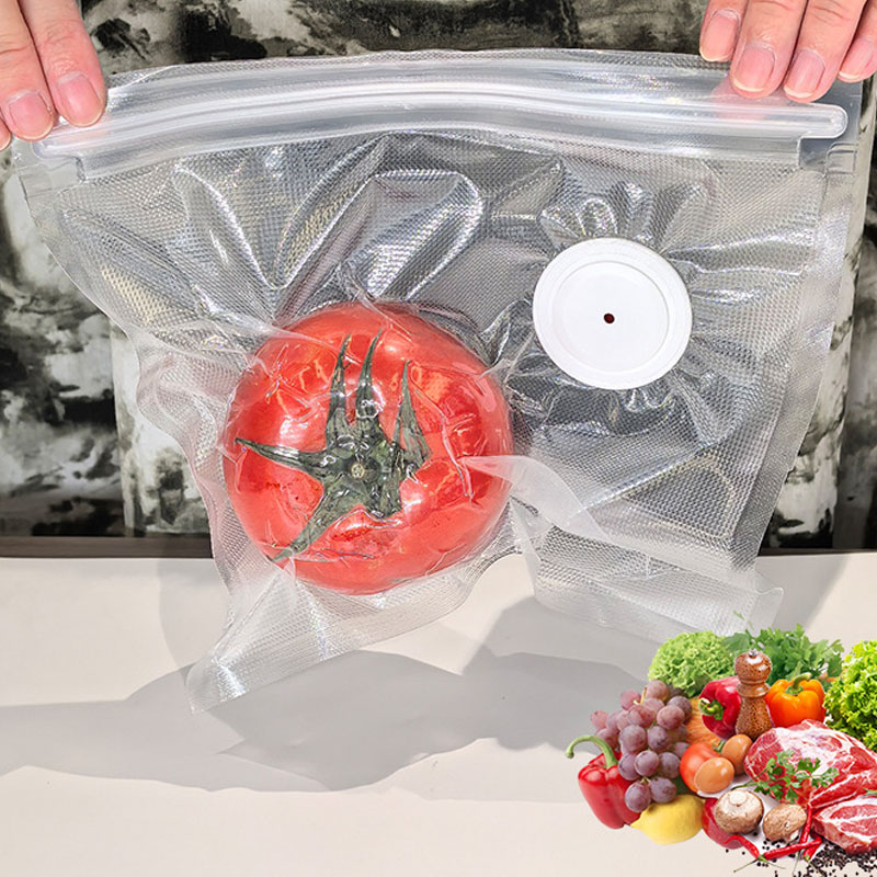 Food Storage Vacuum Pump - Versi Terbaru Set Kantong Penyimpanan Makanan