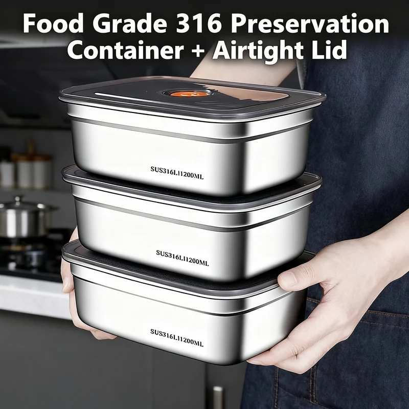 Food Storage Freezer Containers - Kotak Bento Tahan Bocor Berkapasitas Besar