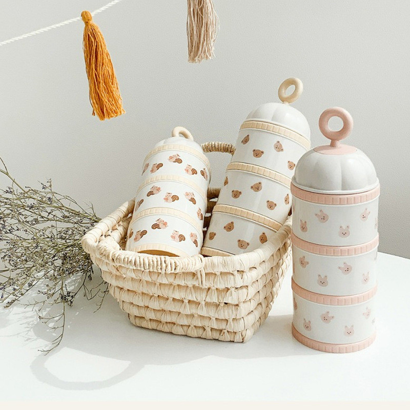Food Storage For Baby - Kotak wadah susu beruang lucu, aksesori