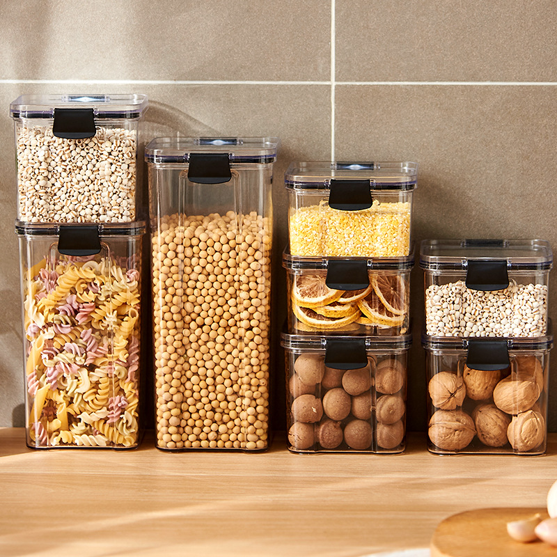 Airtight Cereal Jar - Kotak penyimpanan bumbu rumah tangga, toples