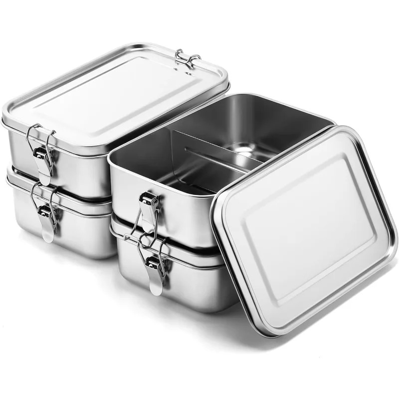 Food Storage Metal Box - Kotak Makan Siang Baja Tahan Karat