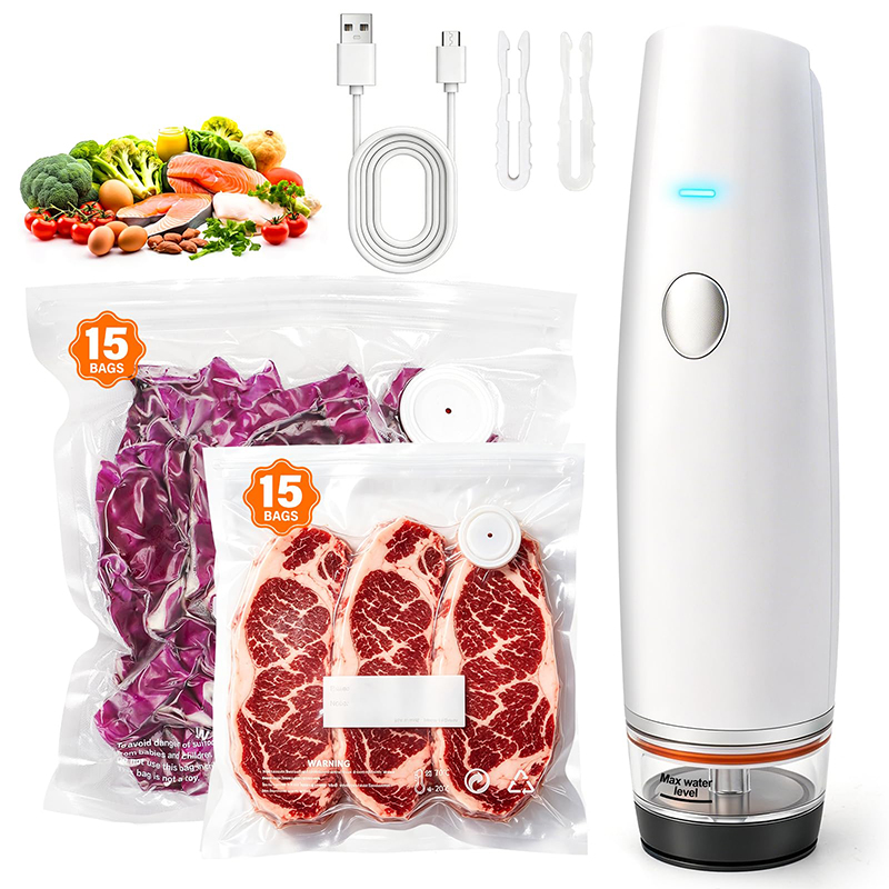 Food Storage Vacuum Pump - Penyegel Vakum Tangan Isi Ulang Portabel