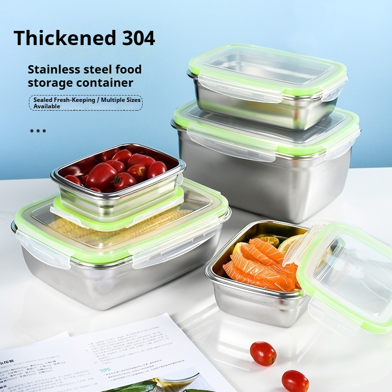 Food Storage Metal Box - Set Kotak Makan Siang Stainless Steel