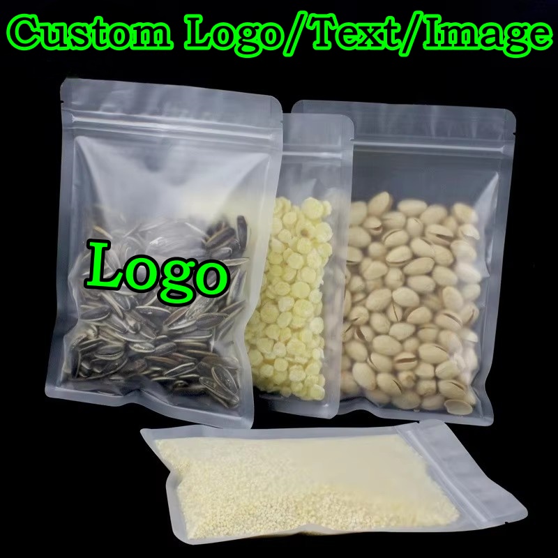 Food Storage Bags Zip Lock Pouch - 100PCS Kantong Kemasan Plastik Ziplock Buram