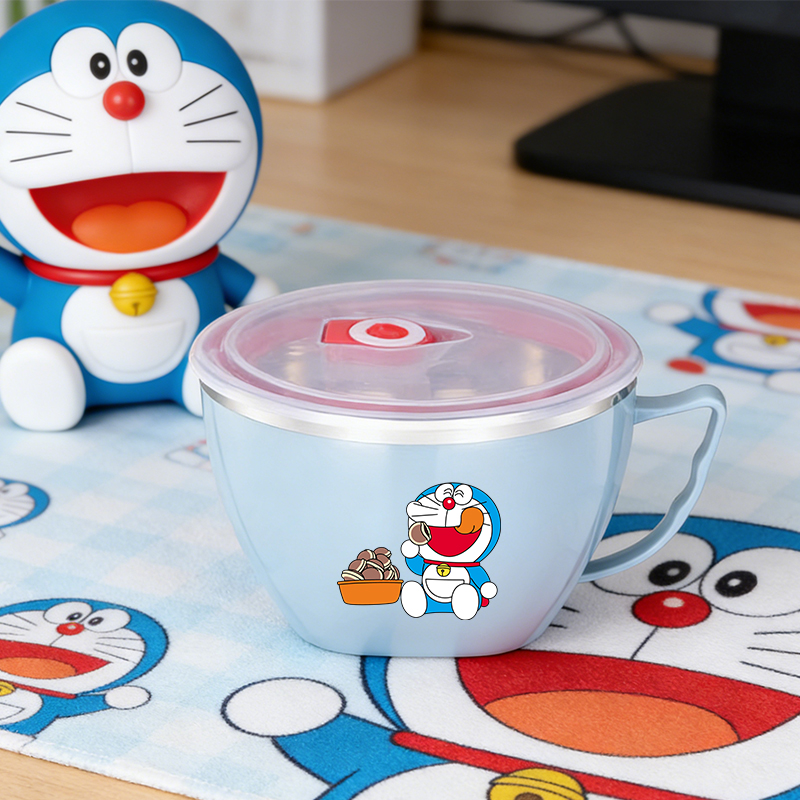 Food Storage Room - Mangkuk Stainless Steel Kapasitas Besar Doraemon,