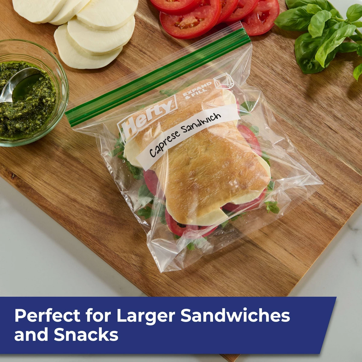 Food Storage Bags Xl - Kantong Penyimpanan Makanan Hefty XL Sandwich