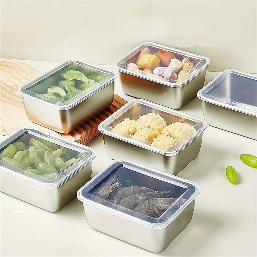 Food Storage Metal Box - Kotak penyimpanan makanan Stainless Steel, piring