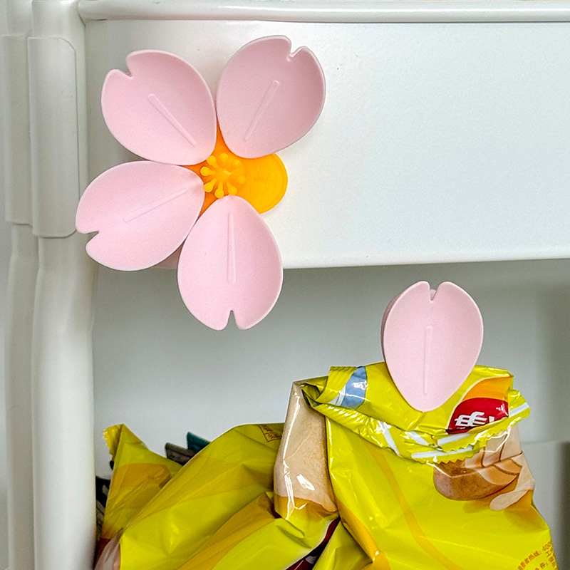 Food Storage Plant - Penjepit Magnetik Sakura, Peralatan Dapur Kreatif,