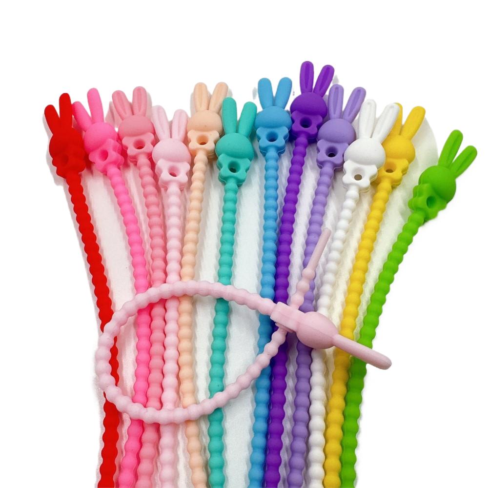 Food Storage Organizer - 10Pcs Pengatur Kabel Silikon Bentuk Bunga