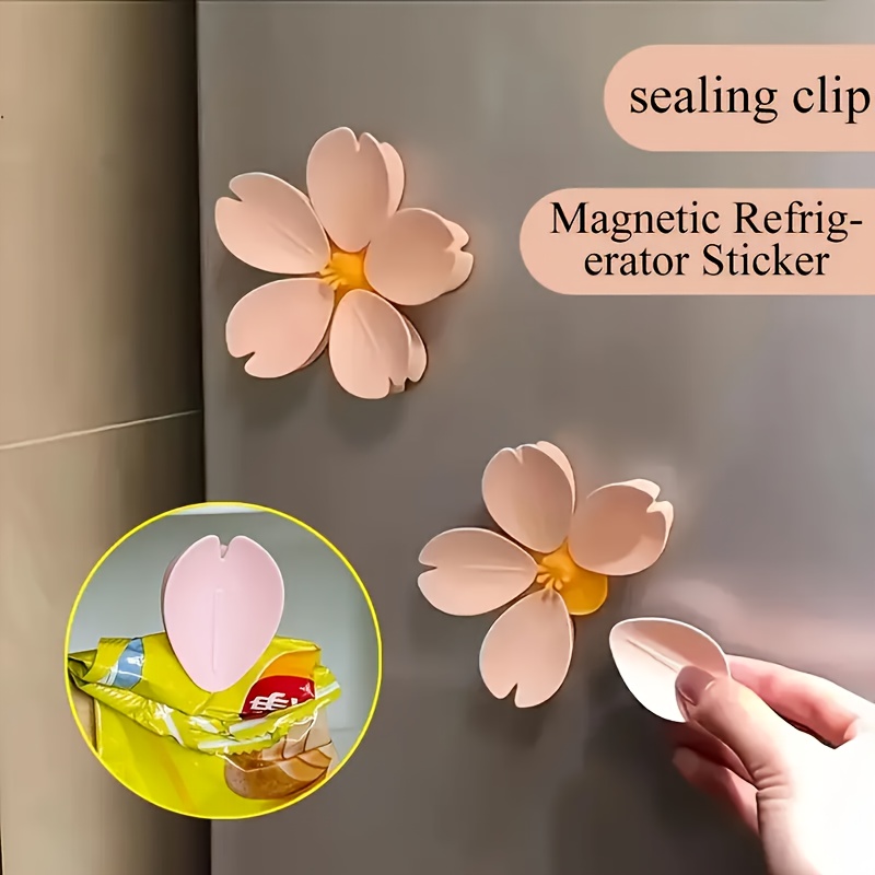 Food Storage Plant - Klip Magnetik Sakura, Peralatan Dapur Kreatif