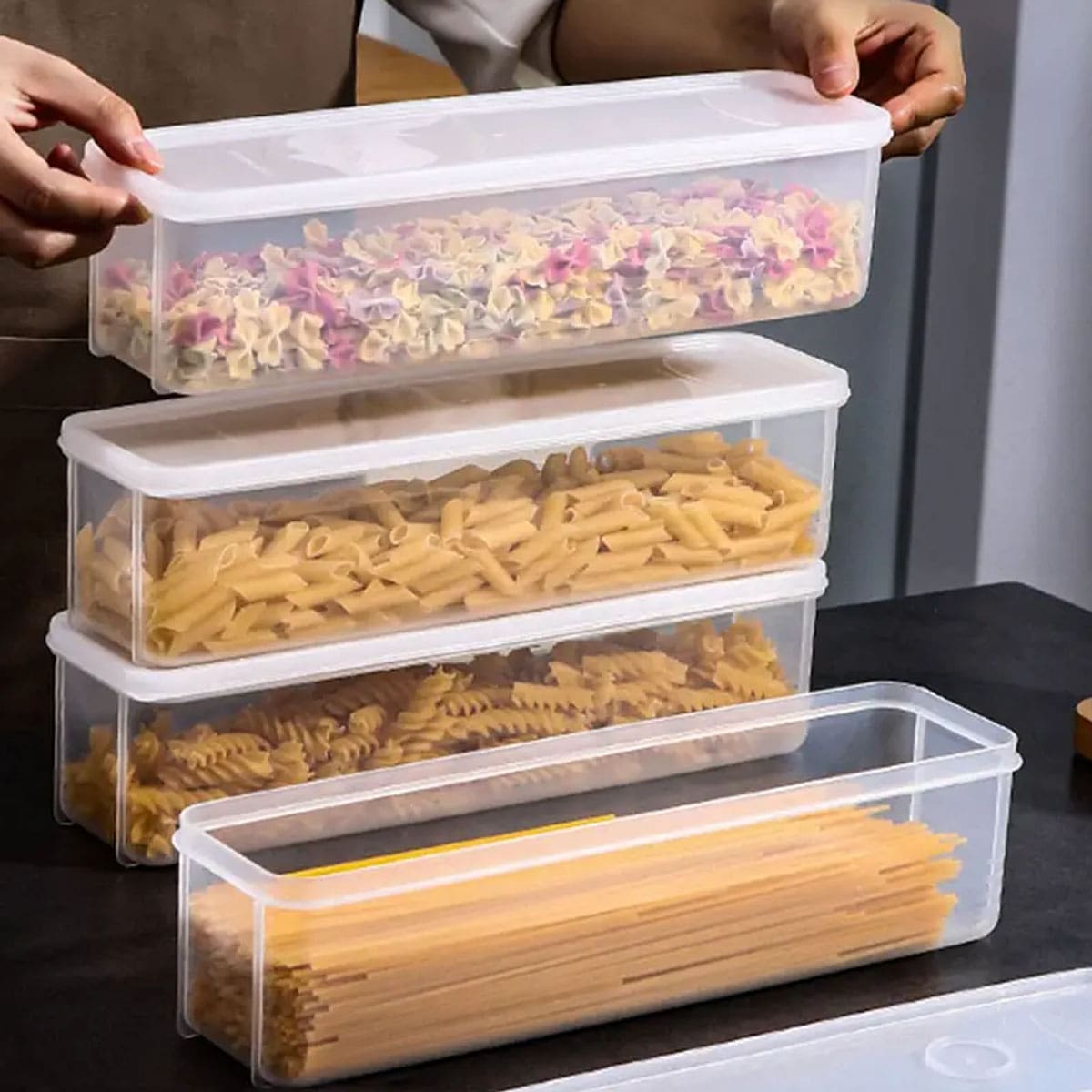 Food Storage Freezer Containers - 1 Kotak Penyimpanan Plastik Transparan, Kotak