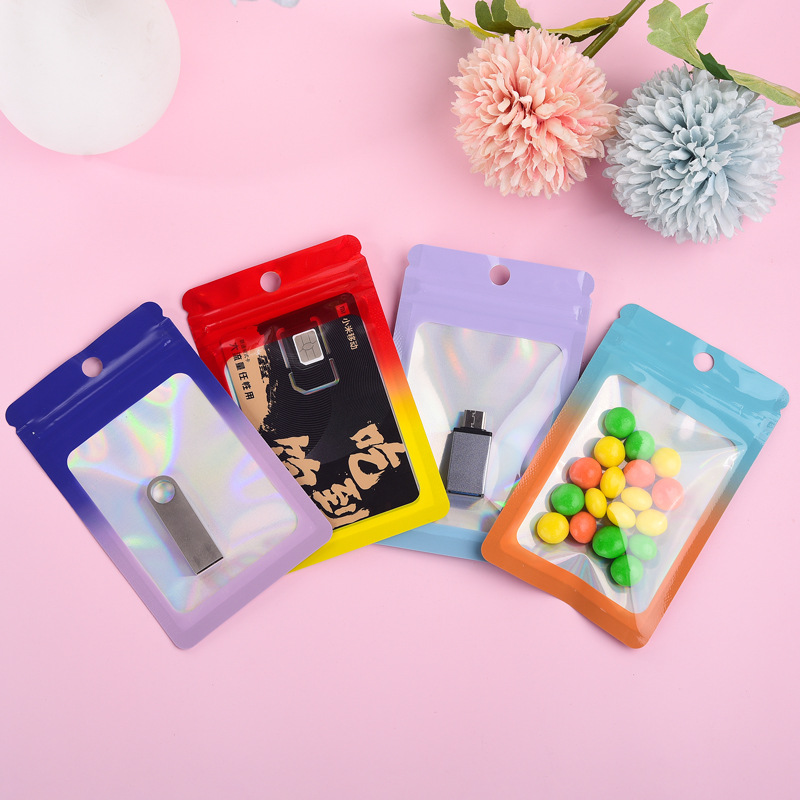 1000 Buah Tas Ziplock Gradien  - Food Storage Mylar Bags ulasan dan harga