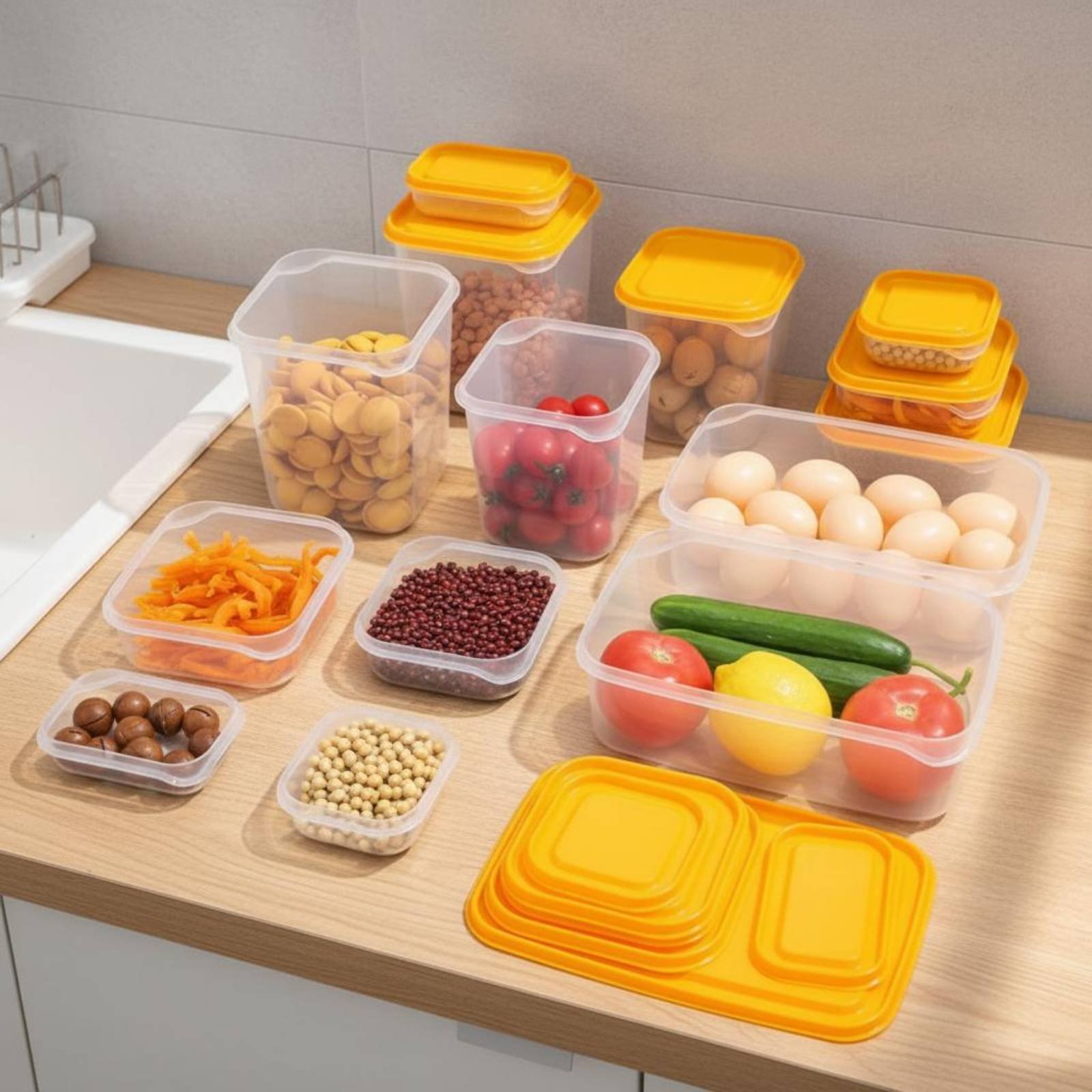 17 Buah Set Kotak Penyimpanan  - Food Storage Boxes ulasan dan harga