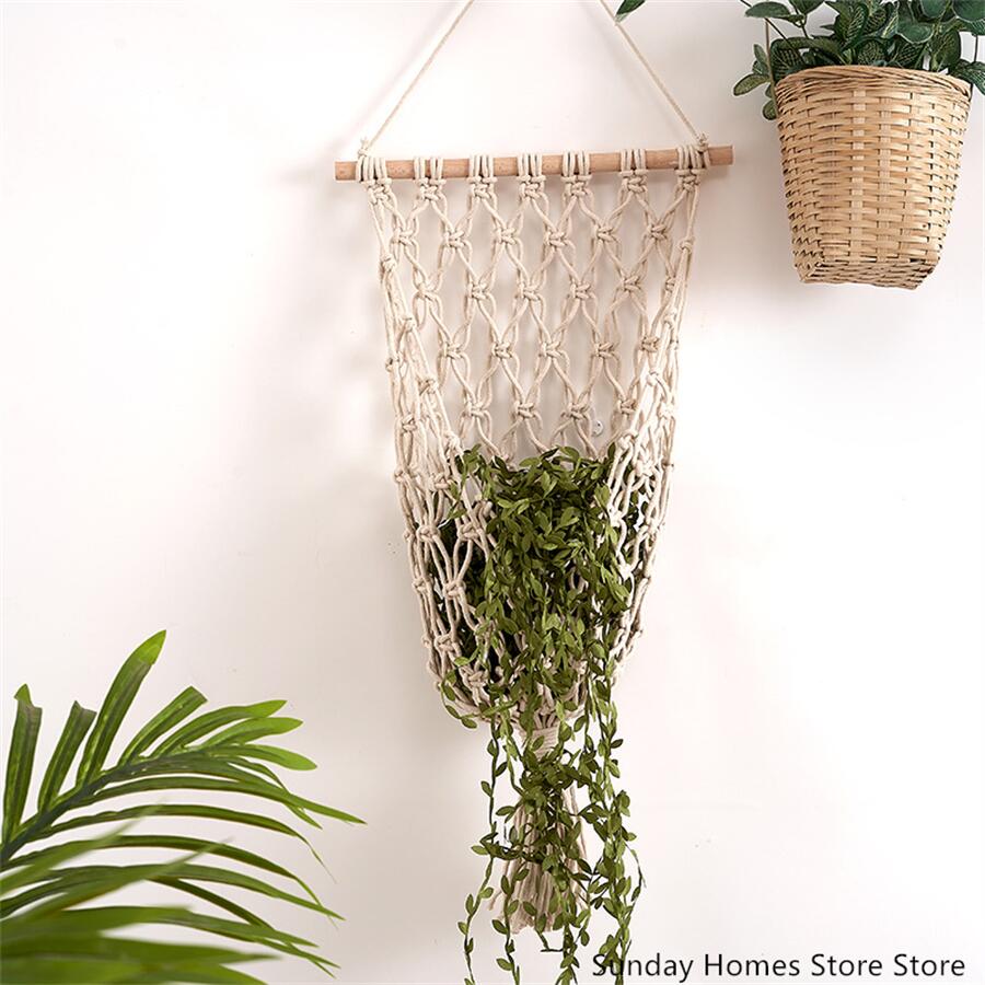 Macrame keranjang penyimpan bu - Food Storage Plant ulasan dan harga