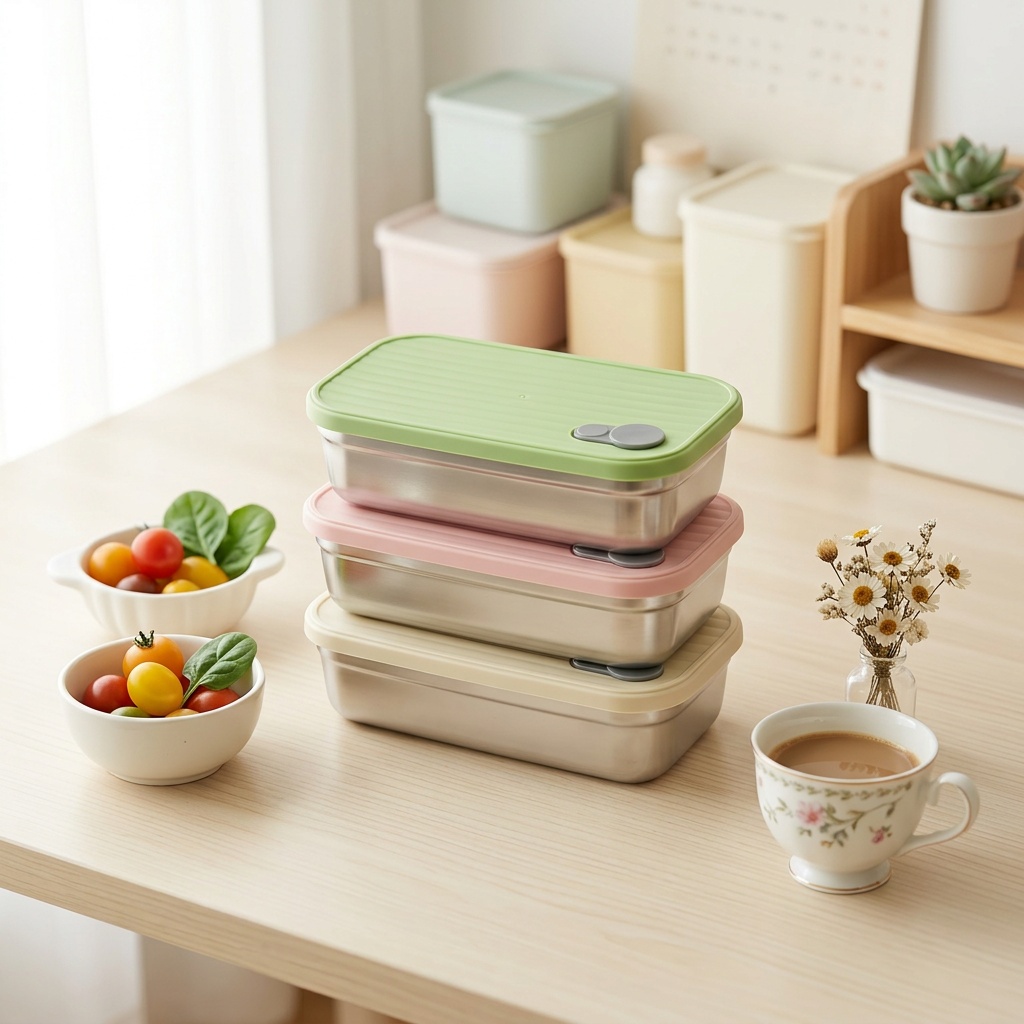 Kotak Bento Stainless Steel, K - Food Storage Metal Box ulasan dan harga