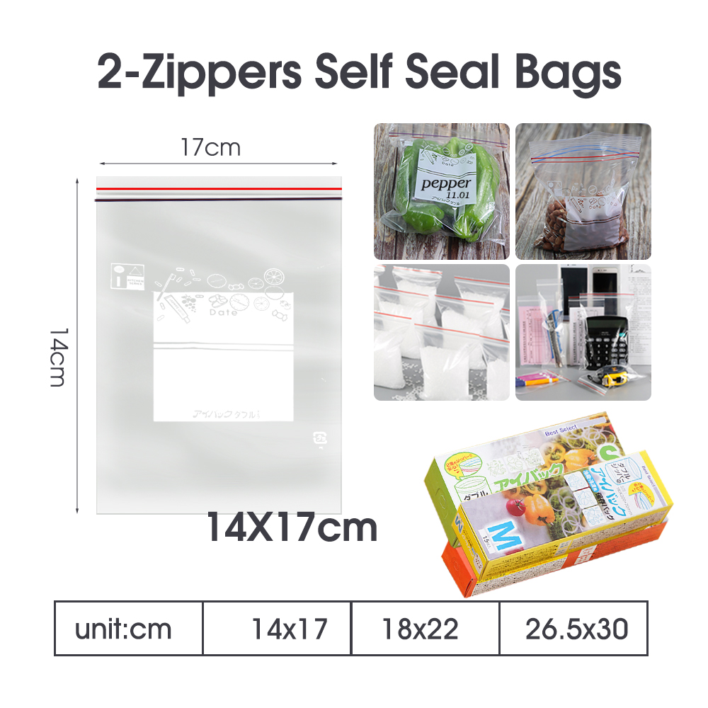 Kantong kemasan Freezer khusus - Food Storage Bags Zip Lock Pouch ulasan dan harga