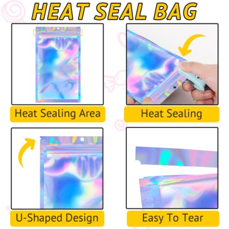 100 PCS Tas, Tas Anti Bau, Tas - Food Storage Mylar Bags ulasan dan harga