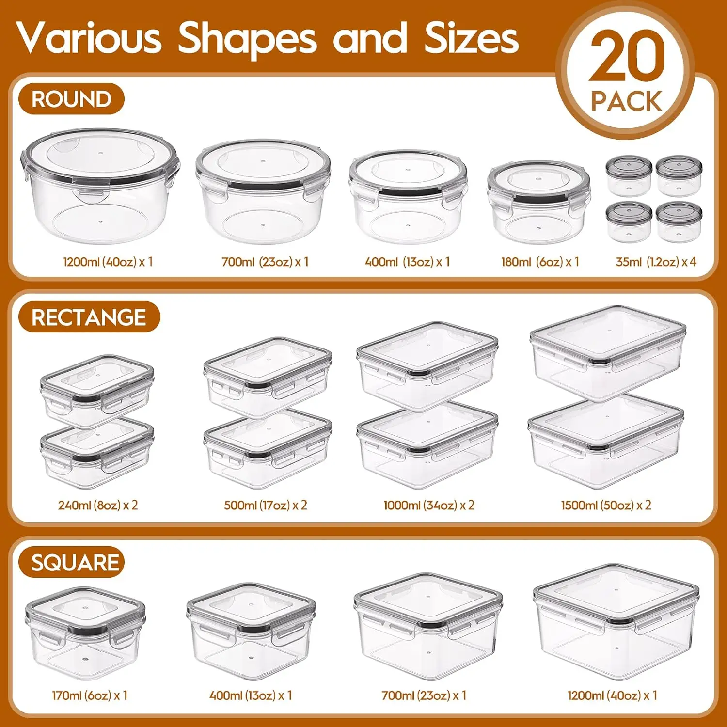 40 PCS Wadah Penyimpanan Makan - Food Storage Labels ulasan dan harga
