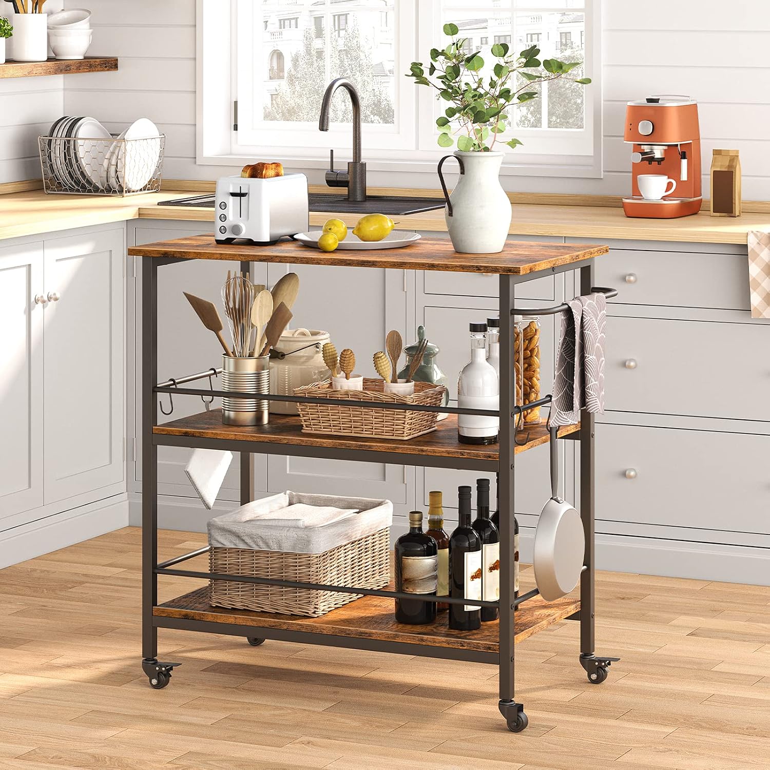 Meja Dapur Industri 3 Tingkat  - Food Storage Room ulasan dan harga