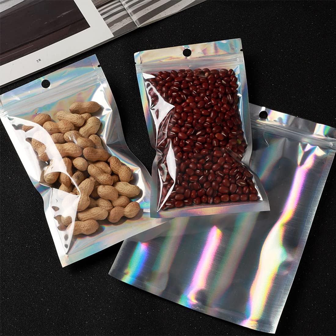 50/10 buah tas penyegel Laser  - Food Storage Bags Zip Lock Pouch ulasan dan harga