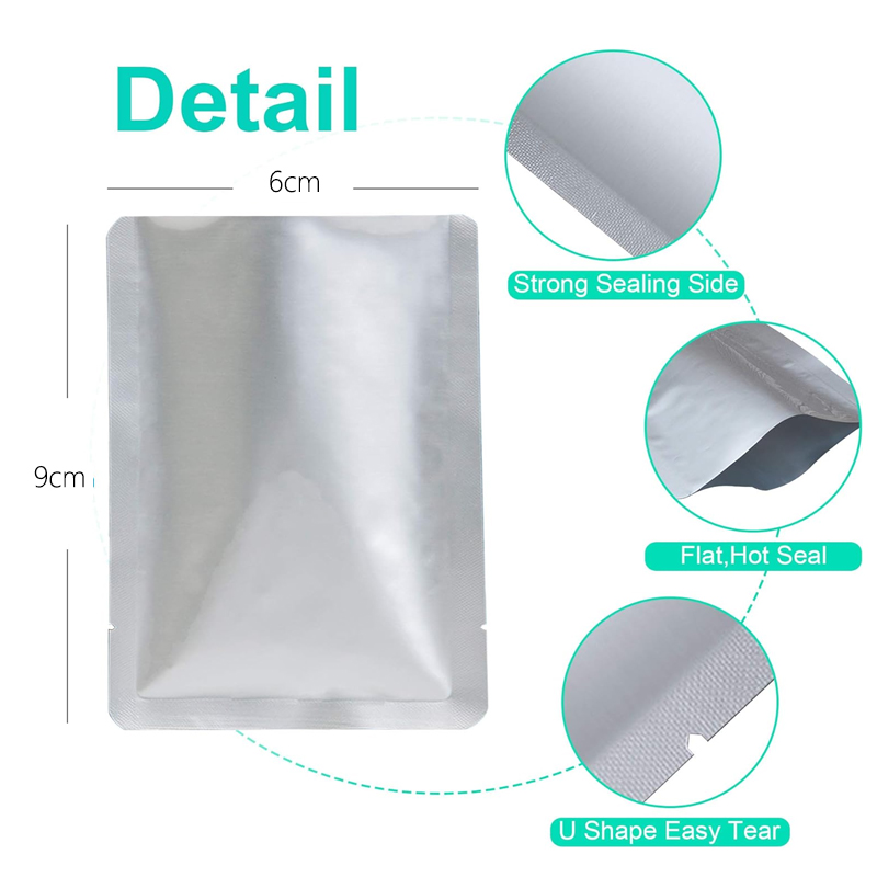 5-50 buah penyegel vakum perak - Food Storage Mylar Bags ulasan dan harga