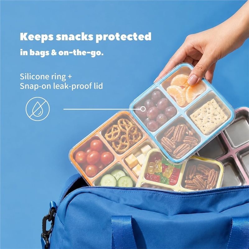 GIGI 4Pack Wadah Makanan Ringa - Food Storage Metal Box ulasan dan harga