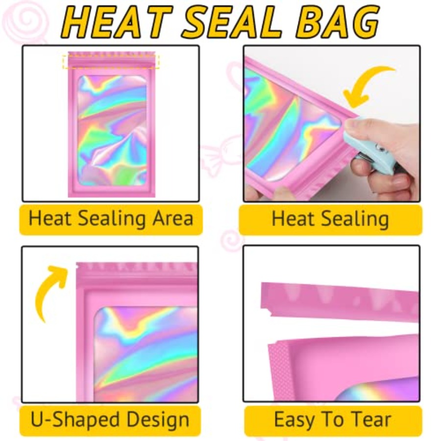 100 PCS Tas, Tas Anti Bau, Tas - Food Storage Mylar Bags ulasan dan harga