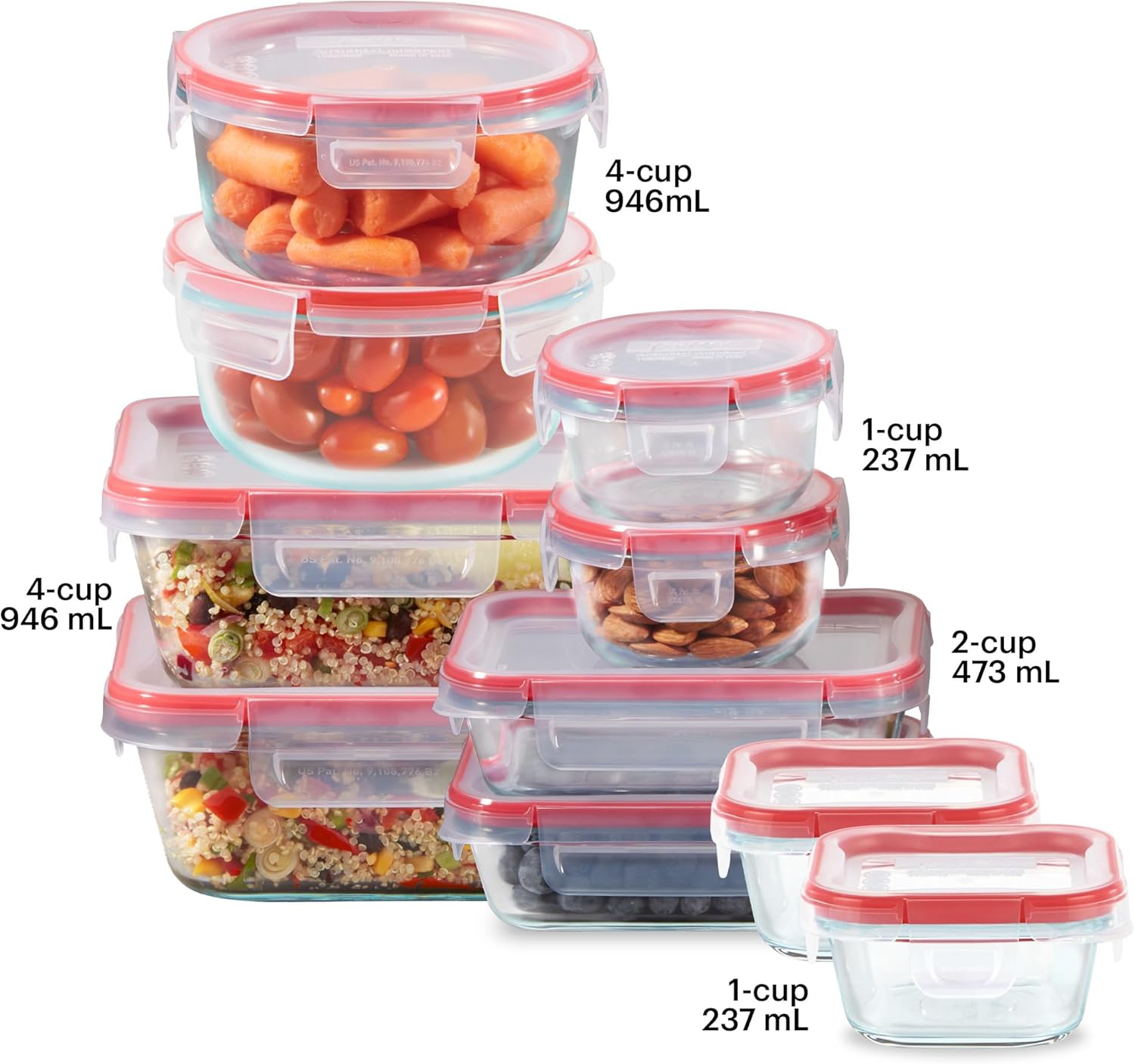 (10-Paket) Set Wadah Penyimpan - Food Storage Non Toxic ulasan dan harga