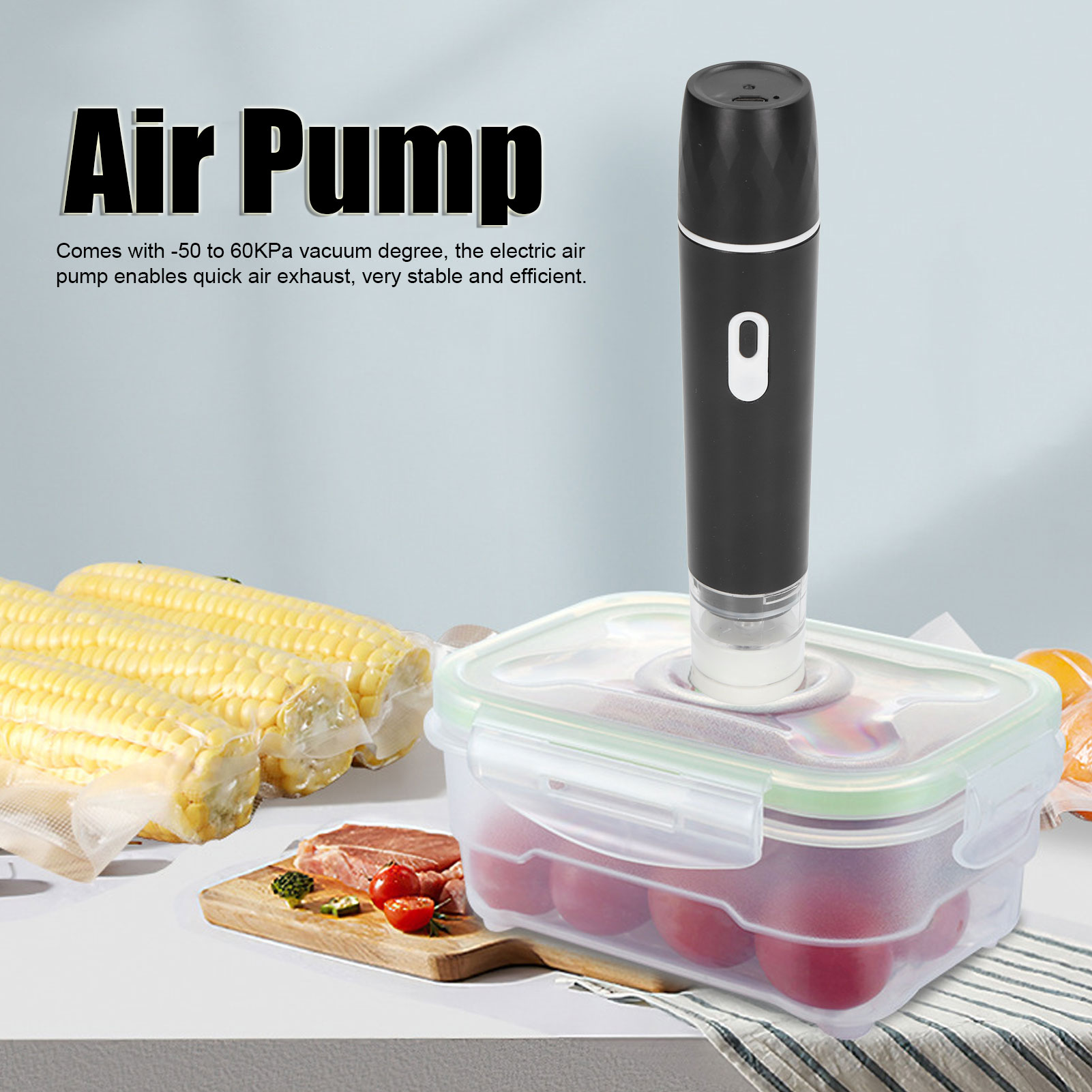 Pompa Udara Listrik Penyegel V - Food Storage Vacuum Pump ulasan dan harga