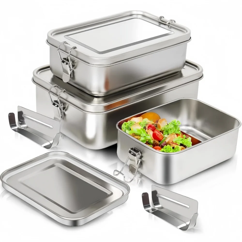Kotak Bento Stainless Steel, K - Food Storage Metal Box ulasan dan harga