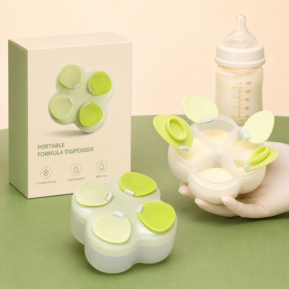 Dispenser Formula Terpartisi 7 - Food Storage For Baby ulasan dan harga