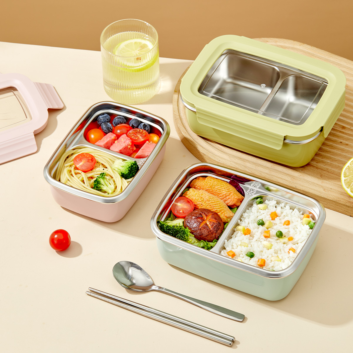 Kotak Makan Siang Kompartemen  - Food Storage Drawer Organizer ulasan dan harga