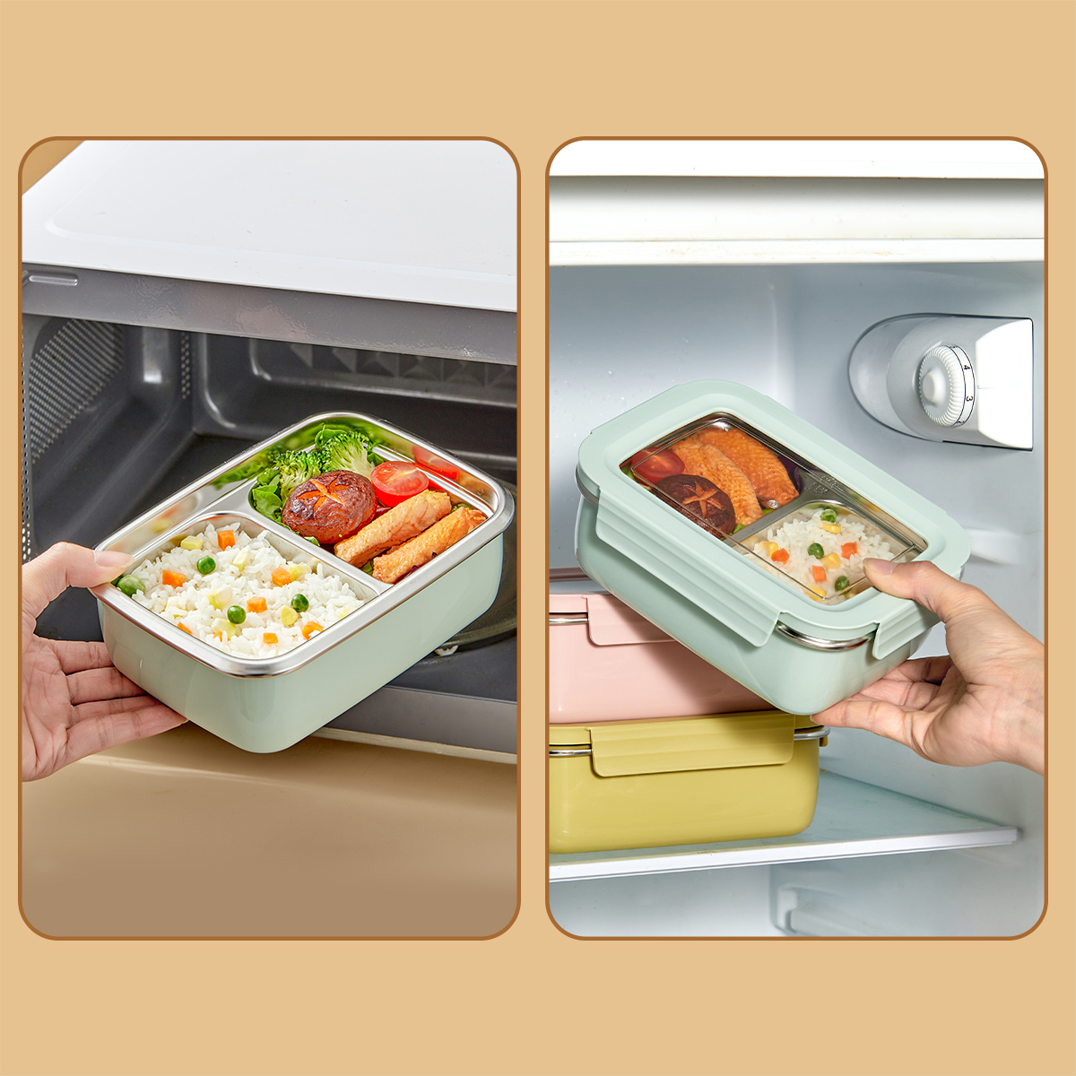 Kotak Makan Siang Kompartemen  - Food Storage Drawer Organizer ulasan dan harga