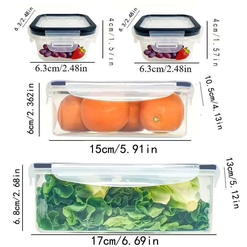 Set 8 Buah Termasuk 4 Wadah da - Food Storage Freezer Containers ulasan dan harga