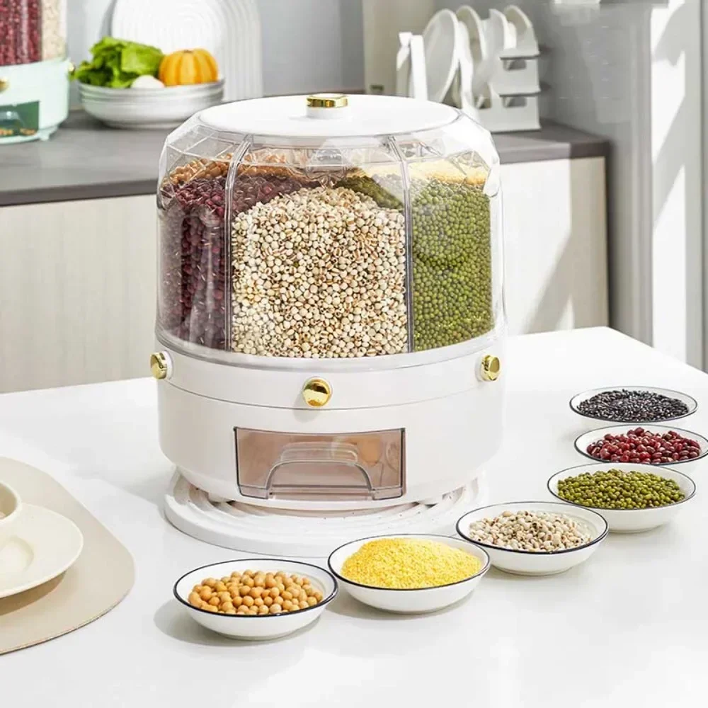 Dispenser Biji-bijian Putar Fo - Food Storage Drawer Organizer ulasan dan harga