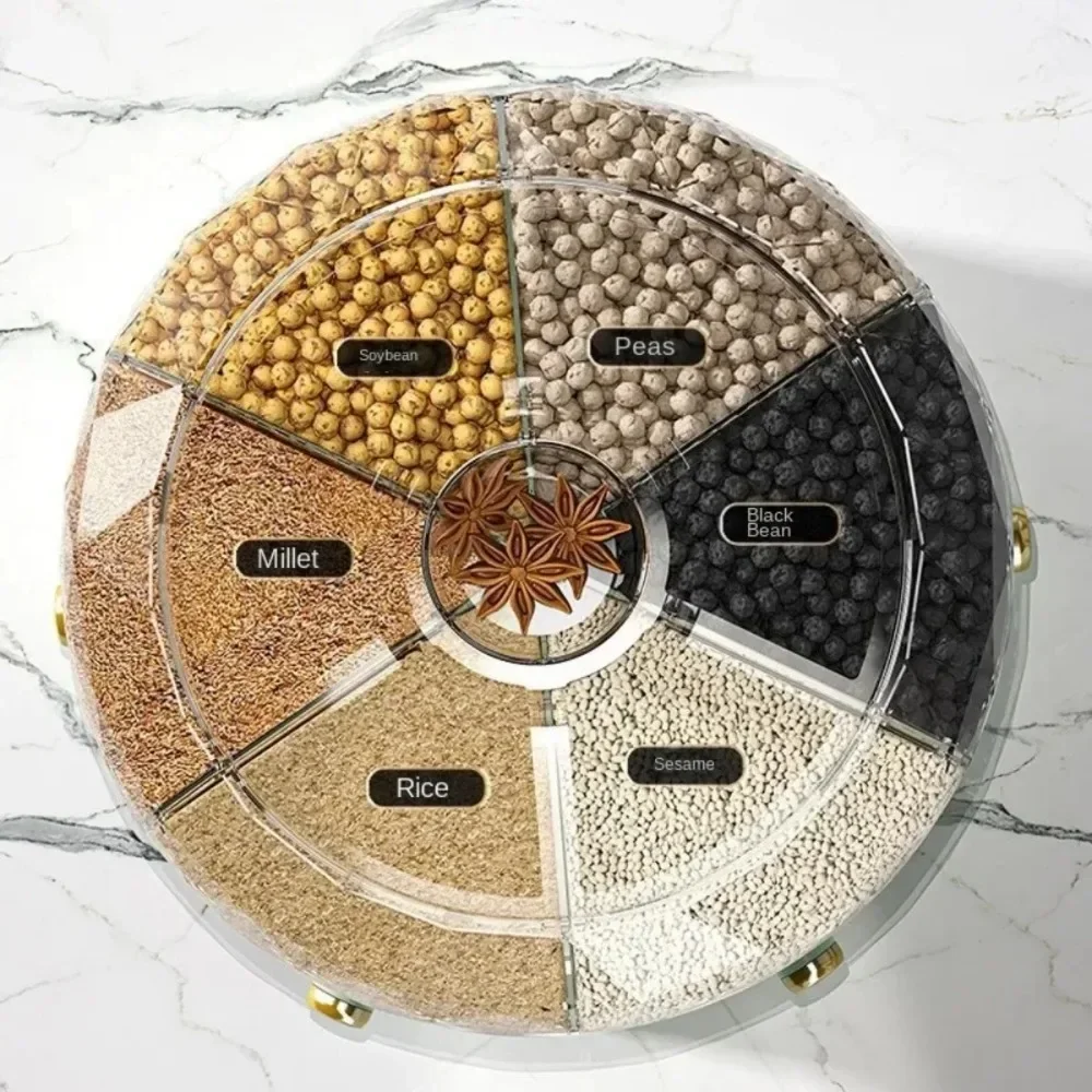 Dispenser Biji-bijian Putar Fo - Food Storage Drawer Organizer ulasan dan harga
