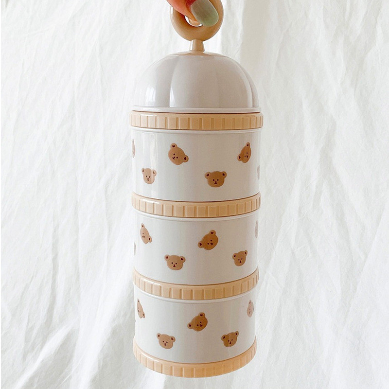 Kotak wadah susu beruang lucu, - Food Storage For Baby ulasan dan harga