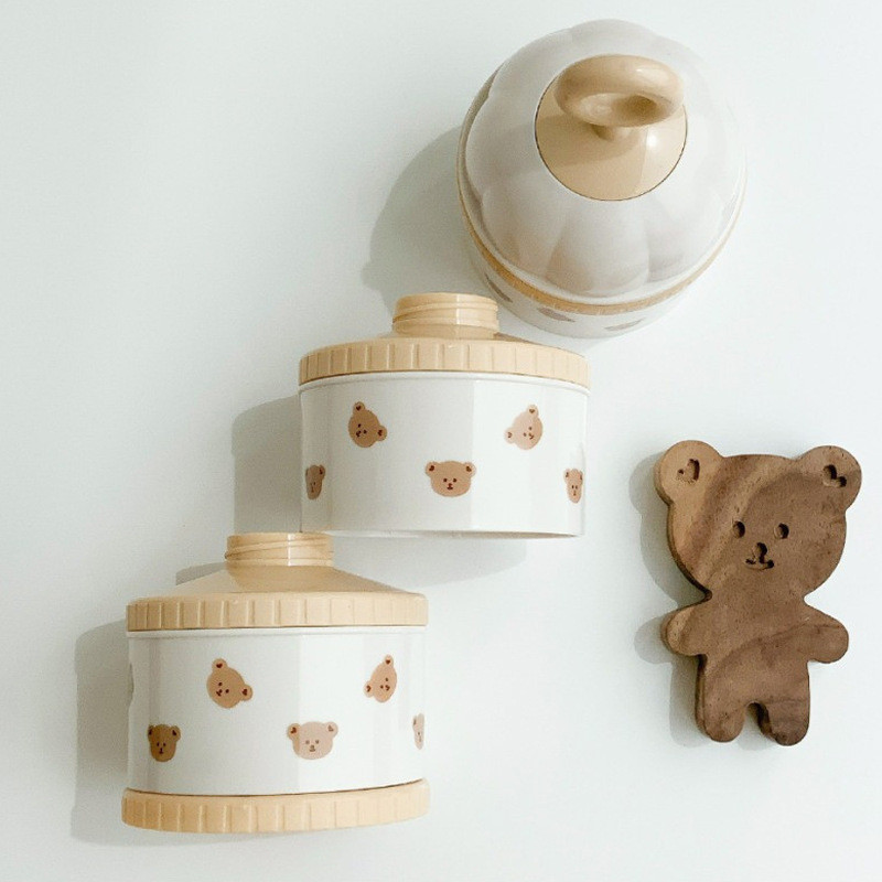 Kotak wadah susu beruang lucu, - Food Storage For Baby ulasan dan harga