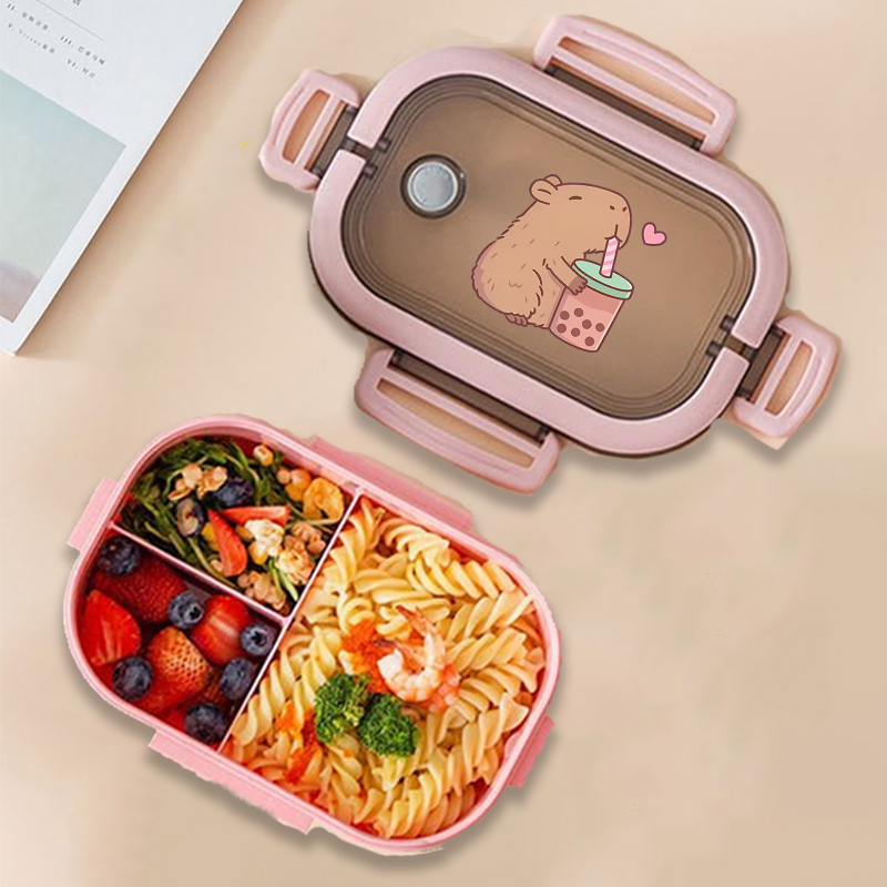 Kotak Makan Siang Bento Capyba - Food Storage Organizer ulasan dan harga