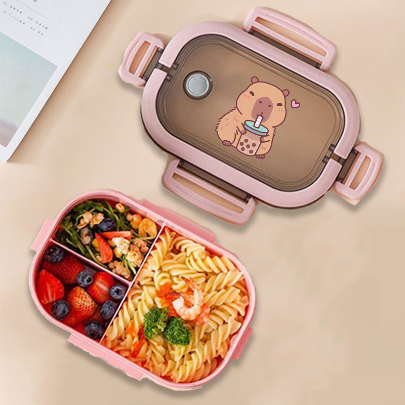 Kotak Makan Siang Bento Capyba - Food Storage Organizer ulasan dan harga